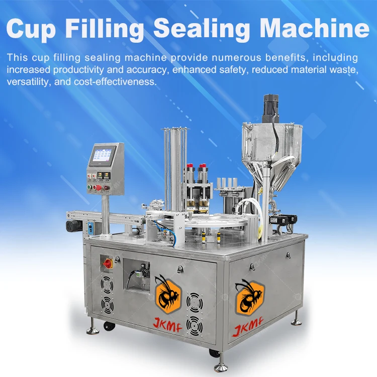 Automatic Cup Filling And Sealing Machine Mineral Water Cup Filling