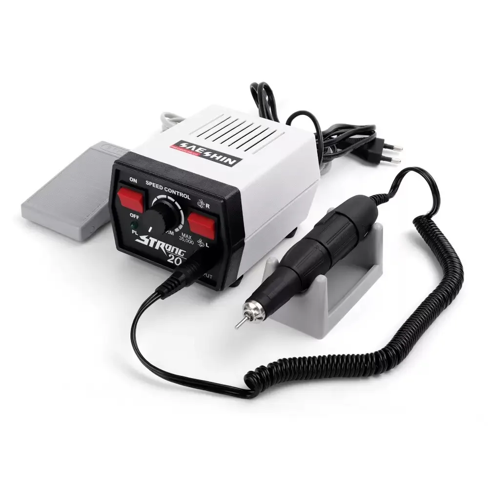 Professional Nail Drill Machine Korea Dental Lab Micromotor Handpiece Professional Strong 204 Nail Drill