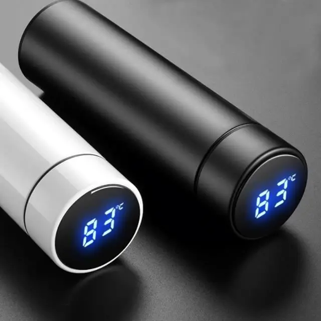 LED Smart Temperature Sublimation Tumbler Smart Water Bottle Reminder