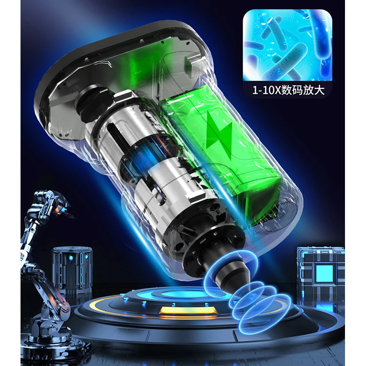 3 in 1 LED Microscope Toys With Camera Kids Learning Educational Toys Microscope Set Science Model Toys
