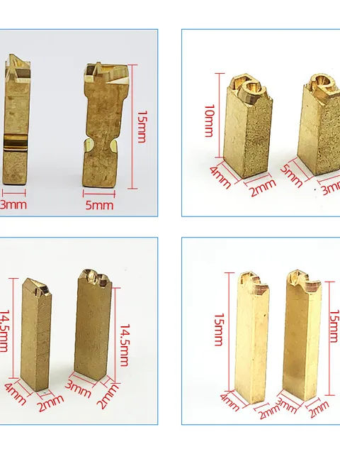 Copper Character HP241 Ribbon Coding Machine Accessories Copper Character Pins 2*4*15 Date Coding; Coding Machine Machine 3