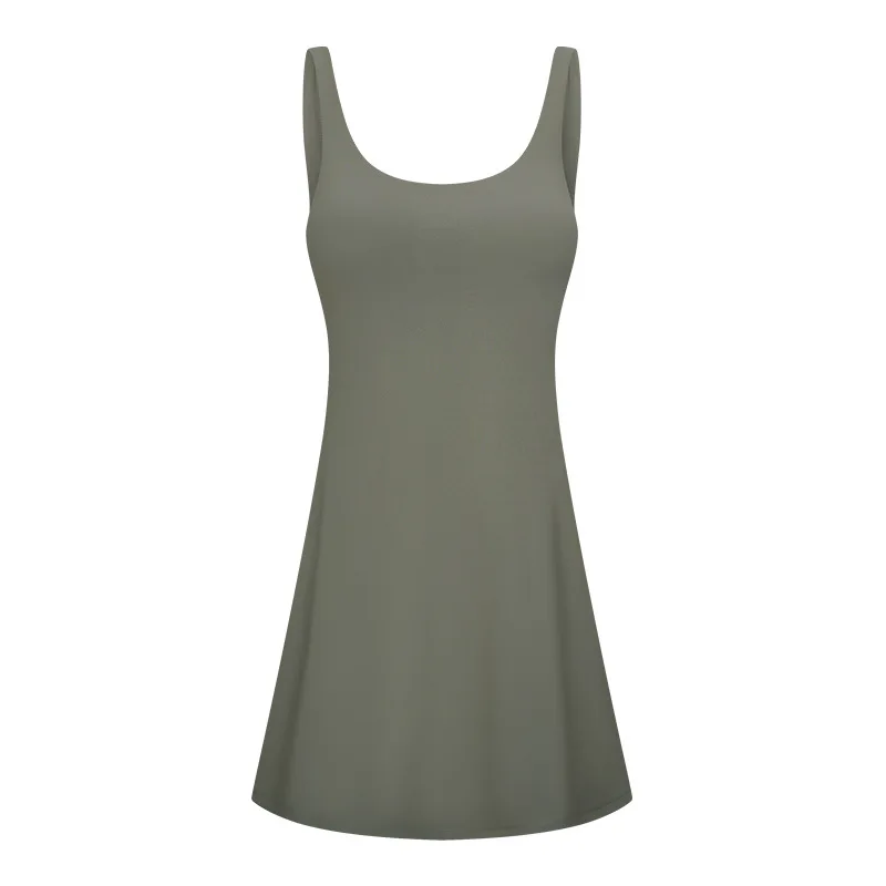olive green tennis dress Lime Mini Tennis Dress – Purple Door Boutique main image 1