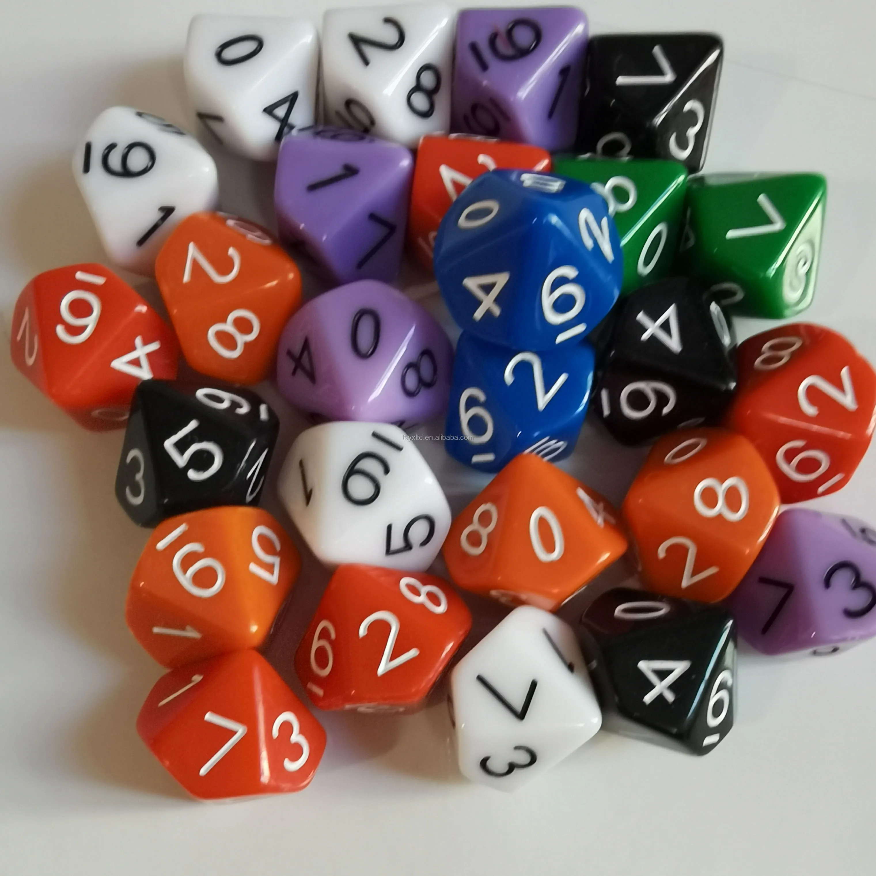 Acrylic Resin Engraved Logo Swirly Liquid Custom D6 Dice D4 D6 D8 D10