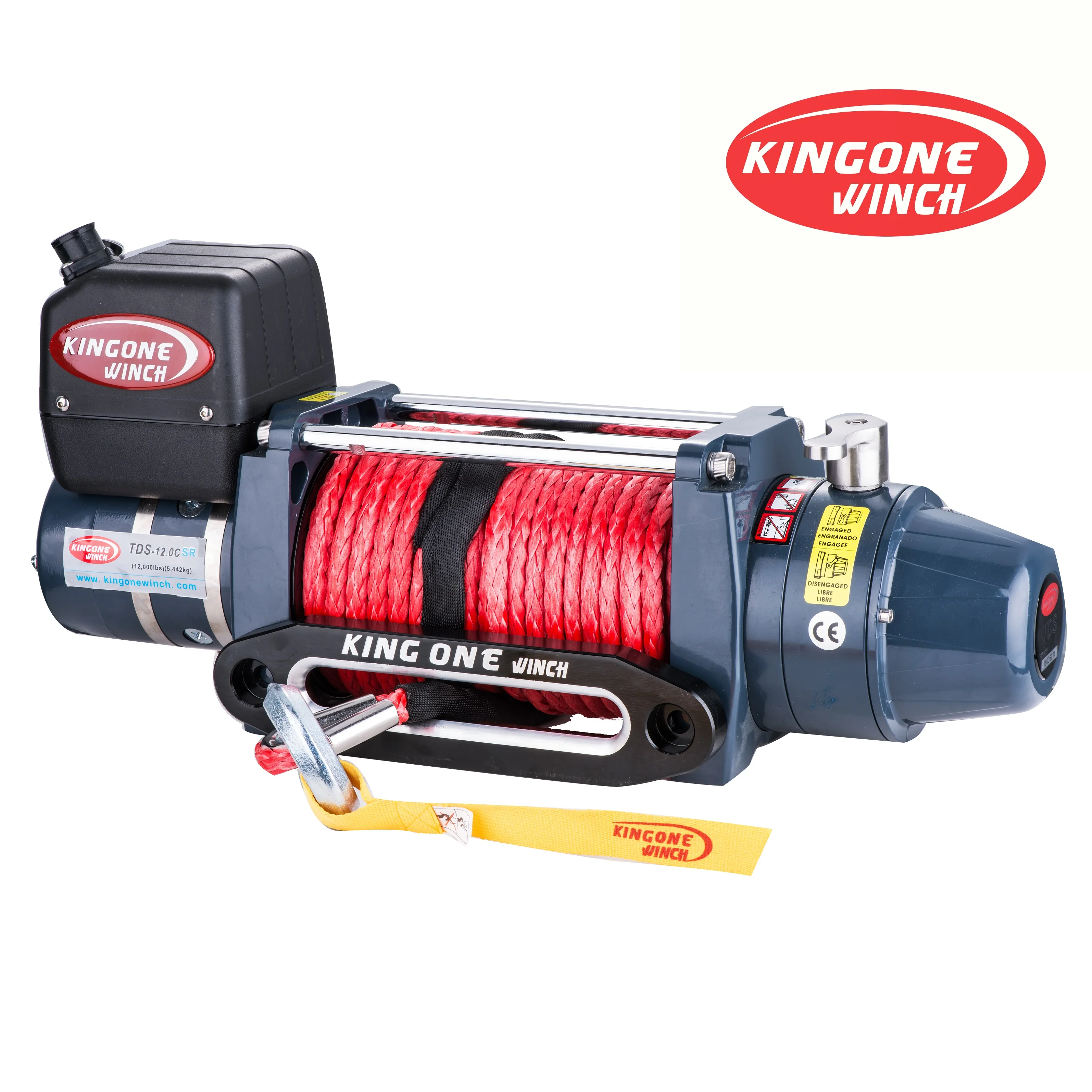 King One Winch Tds12.oc 12v Synthetic Rope 12000lbs Offroad 4x4