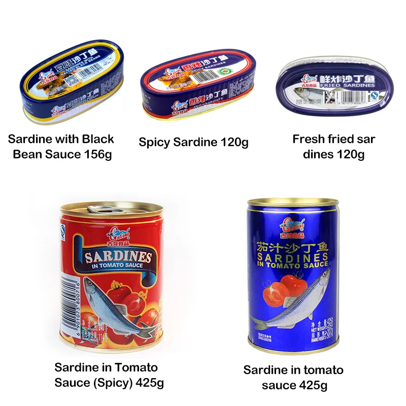 156g Canned Sardines,Lobster Sardines,Instant Seafood Fish Brewed With Black Beans In Ancient
