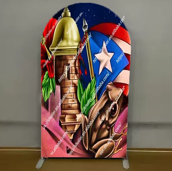 Loccor 5x3ft Fabric Old San Juan Backdrop Puerto Rico Coast National Historic Site