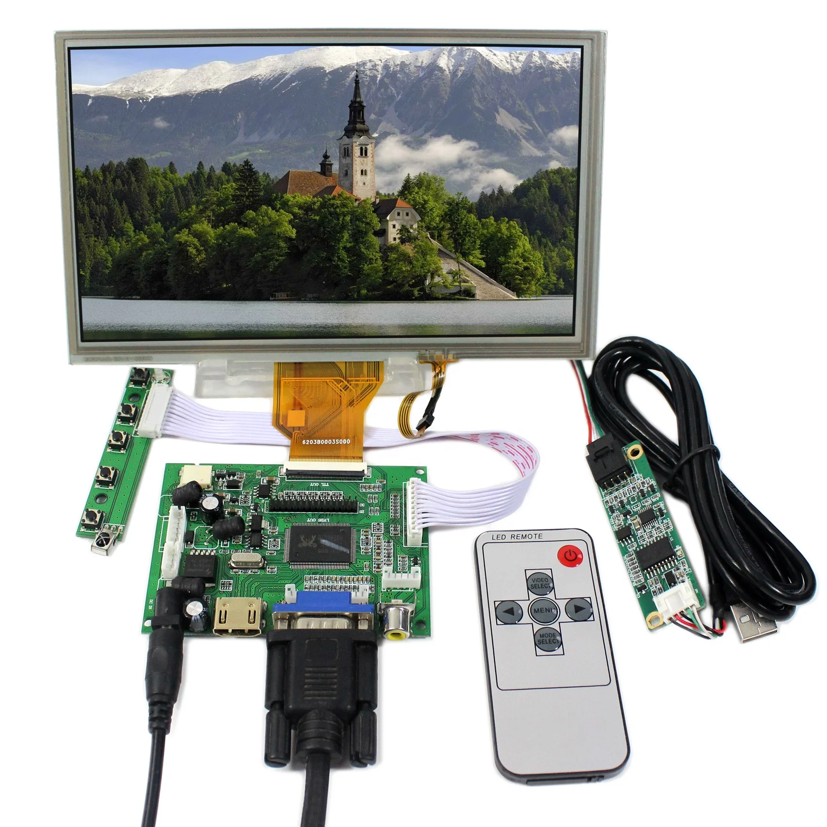 テレビ用タッチバー 8inch LCD AT080TN64 with Touch Screen & VS-TY2662-V1 Driver
