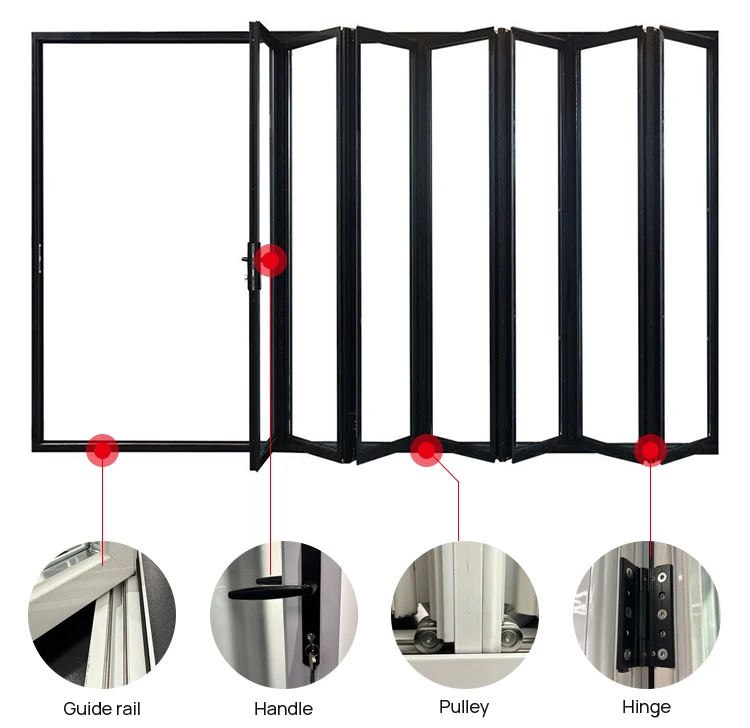 America Canada Standard Exterior Insulated Accordion Folding Door