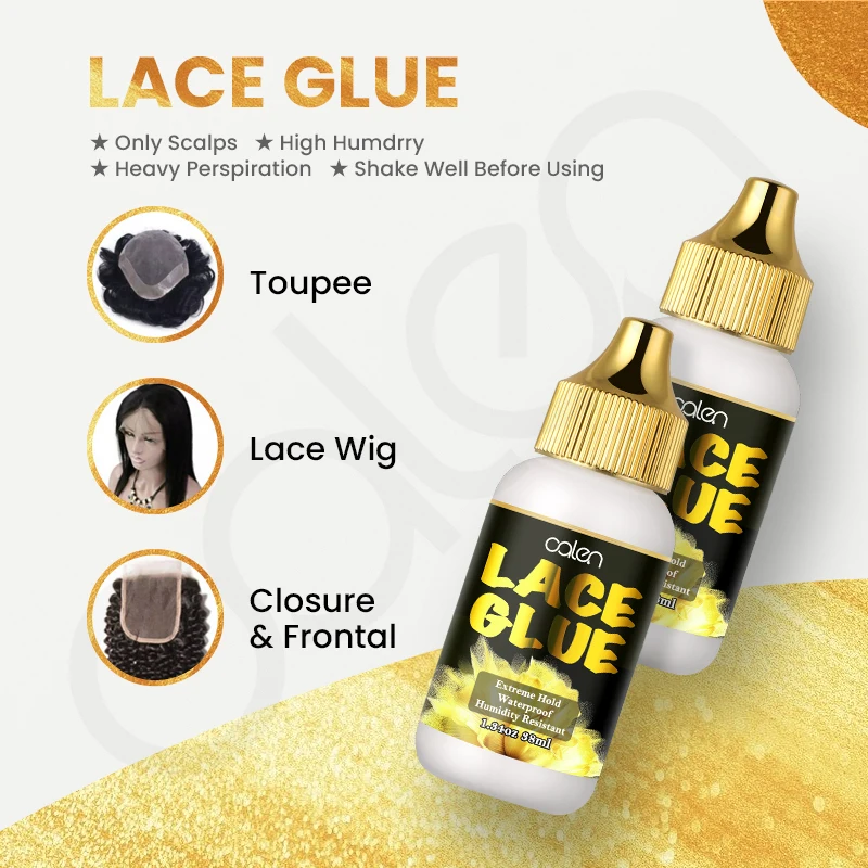 38ml Wig Glue Waterproof And Strong Hold Free Brush Lace Adhesive Lace