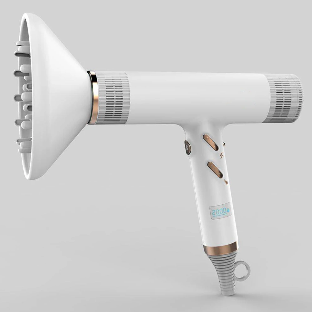 High Speed 120 000 Rpm Brushless Motor New Professional Salon Hair Dryer with Digital LED Display