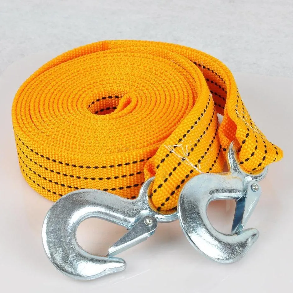 New Design Heavy Duty Tow Strap with Hooks Tow Straps for Trucks