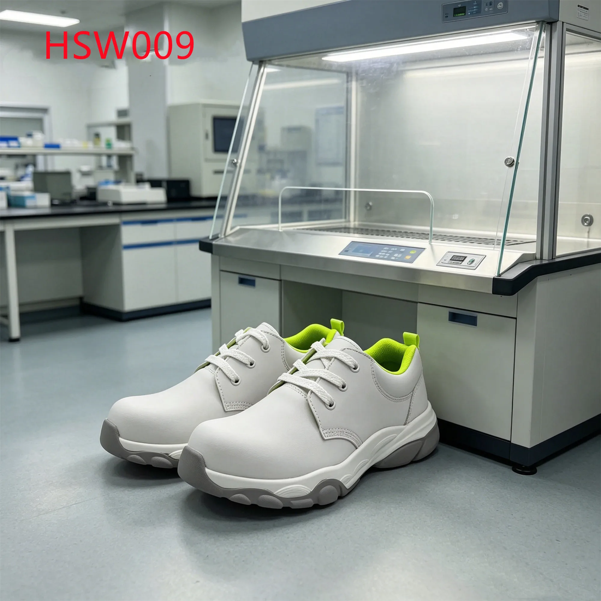 LXG,2026 Clinical Operation Anti-static New White Safety Shoes Aseptic Processing Odorless Green Lining Security Clogs HSW009