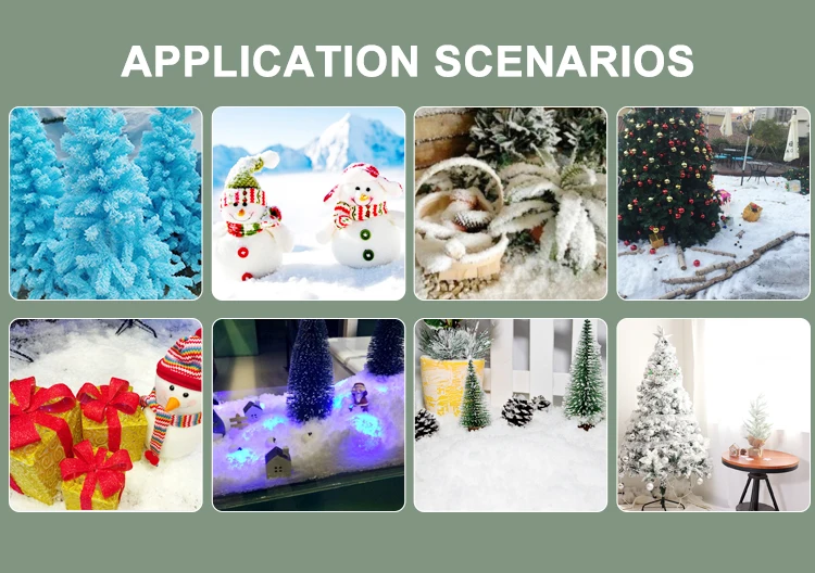 2021 Christmas Original Artificial Snow Flocking Powder For Nature Tree Buy Snow Flocking