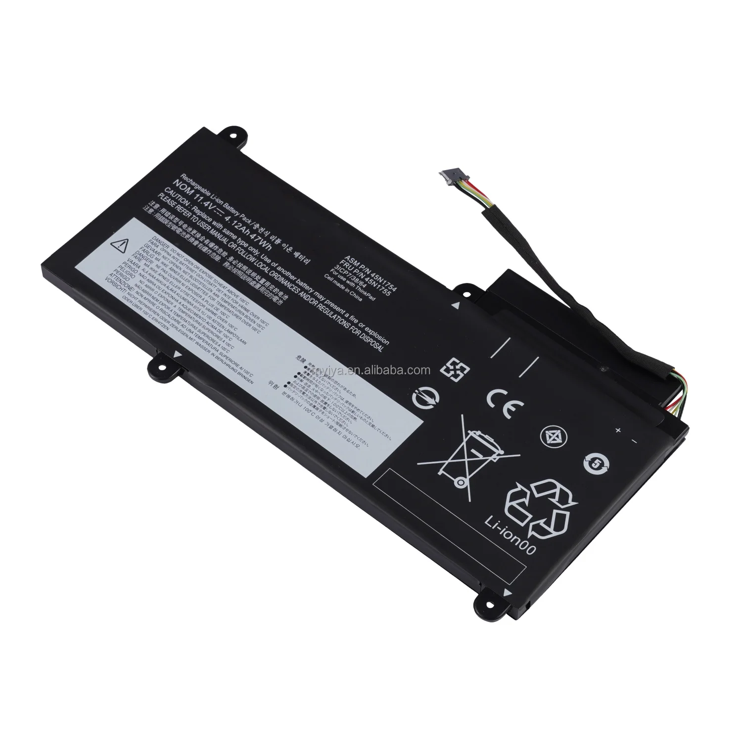 Oem Factory Lithiumion Battery Laptop 11.4v 47wh 45n1754 4120mah For