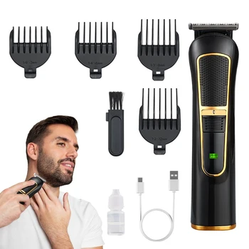 Manufacturer Cordless USB Rechargeable Electric Hair Trimmer Set RB-8200 Professional Barber Clipper Set