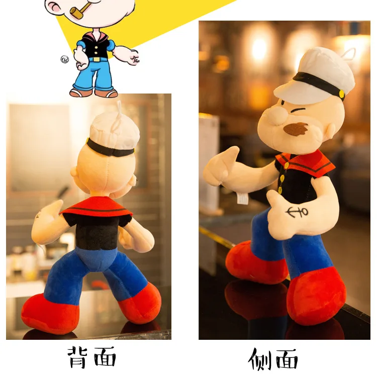 40CM New Creative Popeye the Sailor Plush Stuffed Cartoon Child Gift Toy