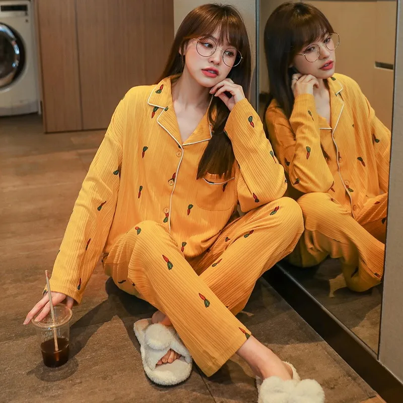 Women Pajama Set Super-Soft Short & Long Sleeve Top with Pants