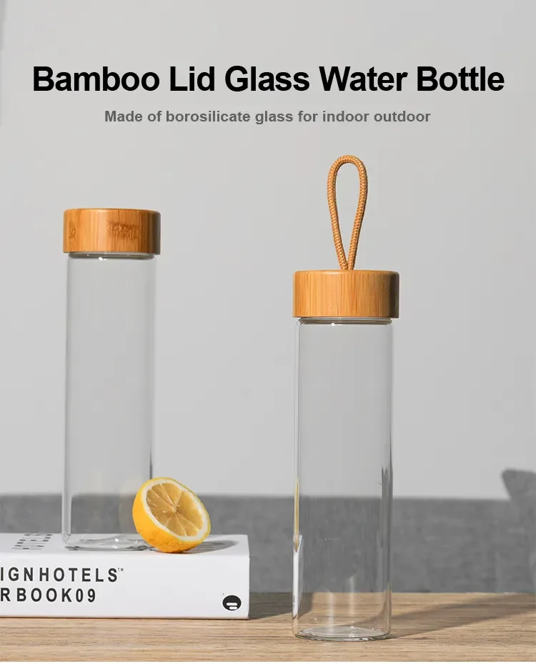 20oz Bpa Free Glass Water Bottle Water Bottle Glass Drinking Water