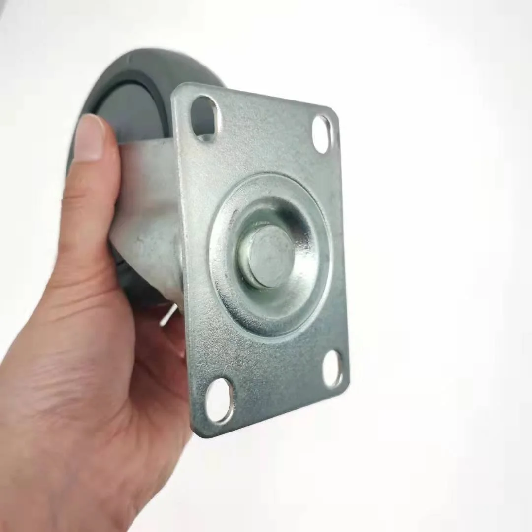 Excellent Quality Thermoplastic Rubber 4 Inch Luggage Carts Cabinets Garbage Can Caster Wheels