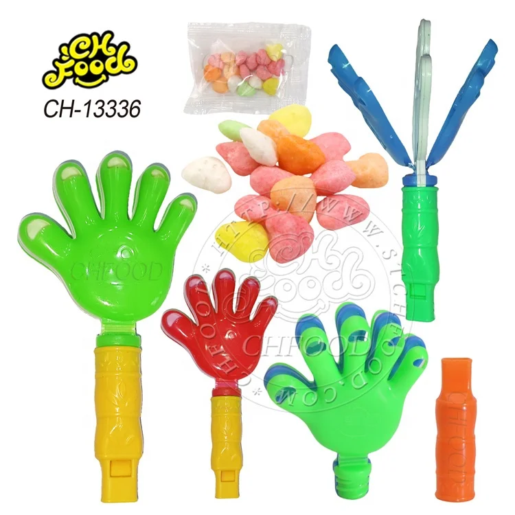 Hand Clap Toy Candy Wholesale and OEM Cheap Plastic Whistle Toy for Kids Promotional Toy