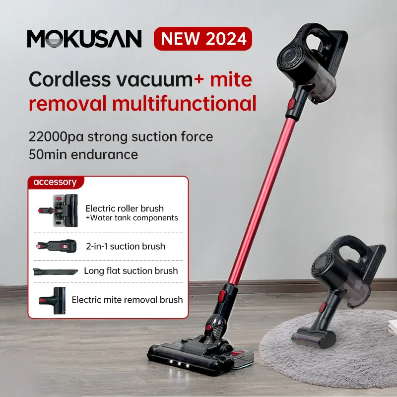 Mokusan PRO Portable 2 in 1 Vacuum Cleaner with Big Suction Brush