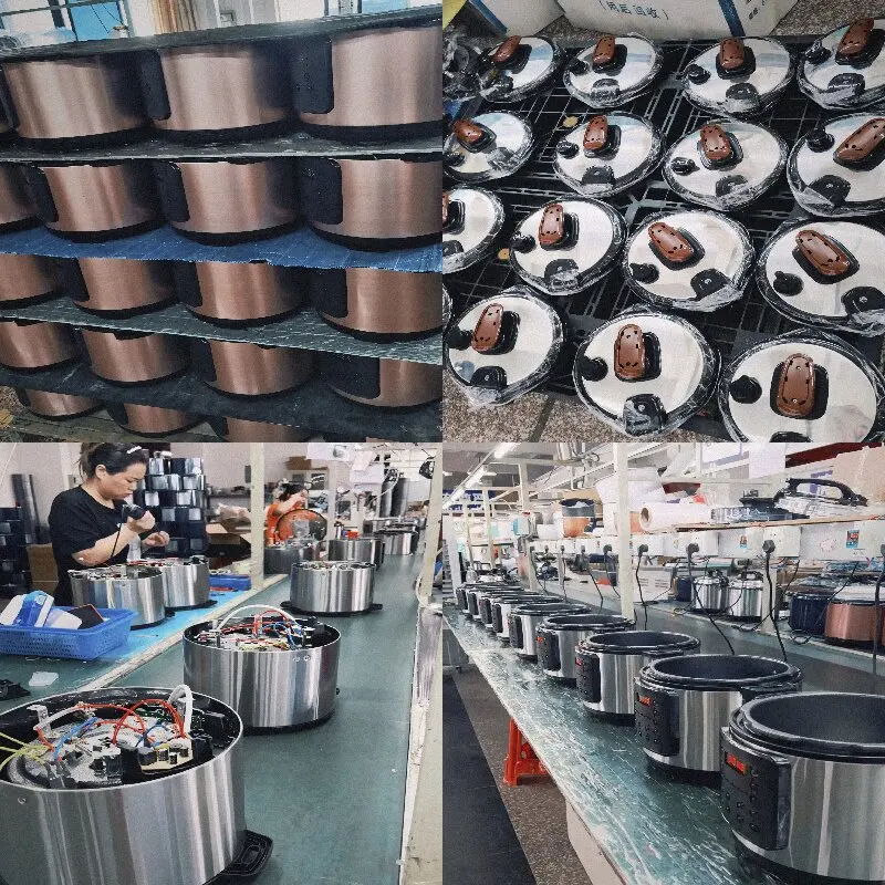 Factory Price 6L Home Appliance 6L Electrical Multi Cooker Multifunctional Electric Pressure Cookers Silver crest Rice Cooker