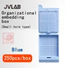 Blue 250pcs/box square hole