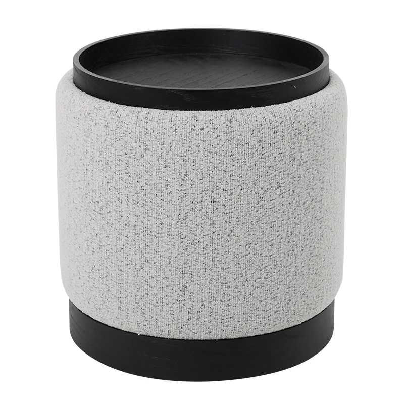 Customized Storage Ottoman Stool for Living Room Modern Inside Furniture New Design Velvet Fabric Ottoman