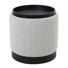 Customized Storage Ottoman Stool for Living Room Modern Inside Furniture New Design Velvet Fabric Ottoman