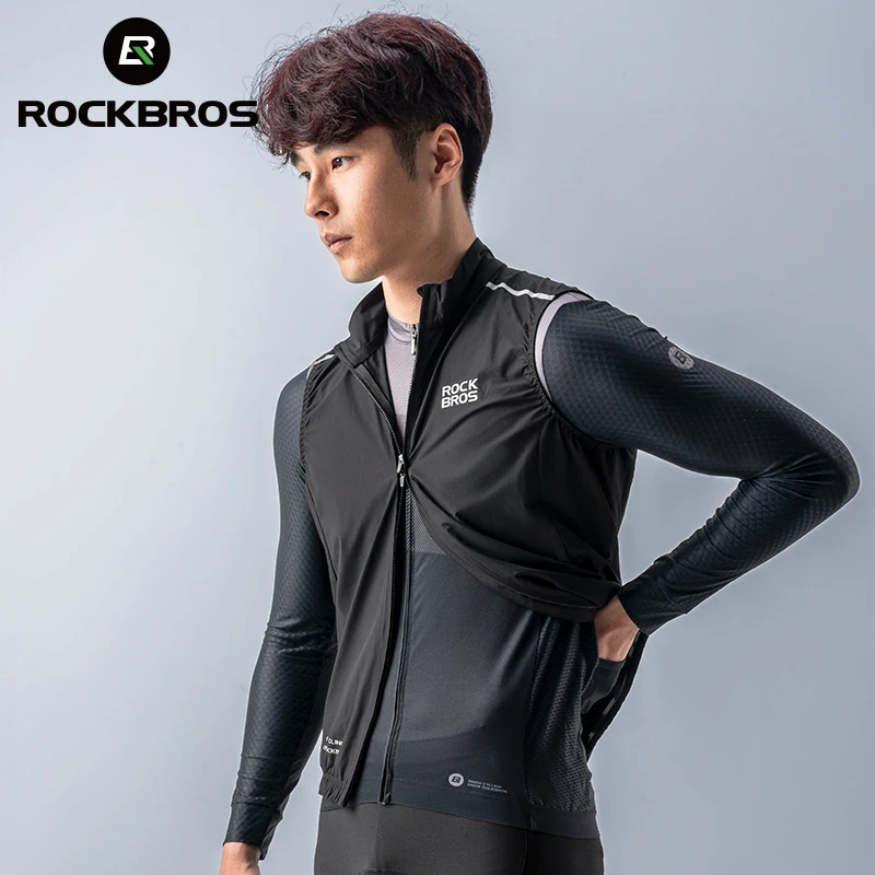 ROCKBROS  Custom Pro Team Men Women Running Lightweight Windproof Breathable Technology Sleeveless Cycling Vest