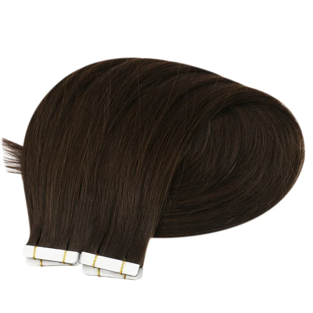 LaaVoo Virgin Injected Tape in Hair Extensions 100% Real Brazilian Hair 5Pcs&20Pcs Pure Color_voghion.com