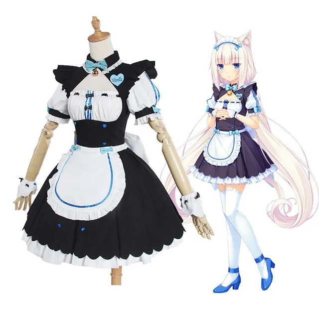 バニラネコパラコスプレチョコレートメイド衣装 OVA メイド制服ネコ