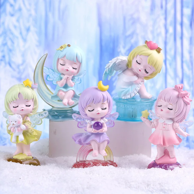 Звезда Луна Ангел шторка украшение Милая модная настольная кукла ручной работы креативный подарок для девочки сердце