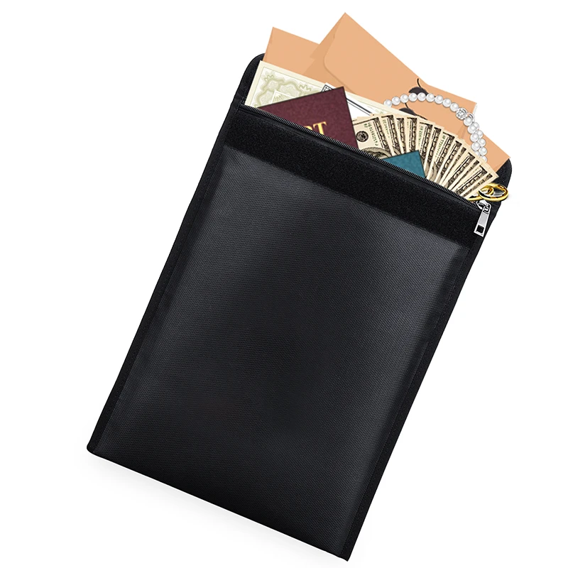 Fireproof Valuable Cash Keeper Fire Safety Storage For Money Passport And Jewelry Waterproof Document Bags