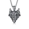 Viking Wolf + stainless steel chain