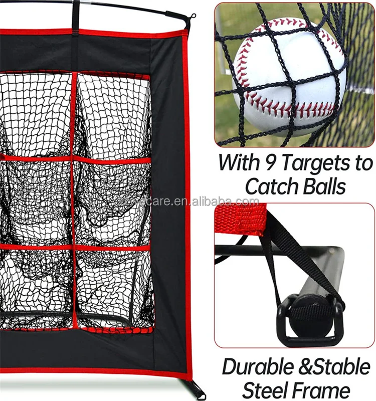 Baseball Rebounder Baseball/Softball Pitching Net With Strike Zone - View #3