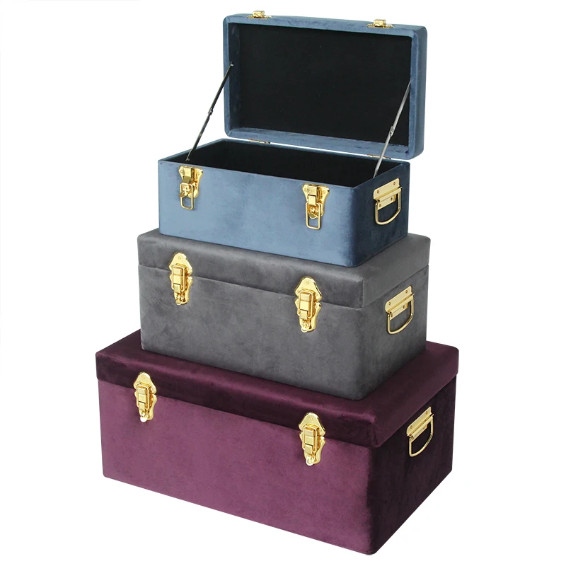 velvet suitcase storage