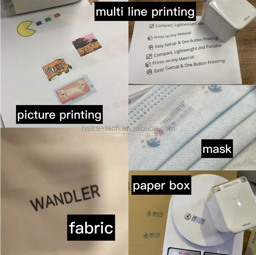 Factory Price Full Color Hand Printer Inkjet Portable Tattoo Machine Label Smart Wifi Usb Small Mini Printing Machine
