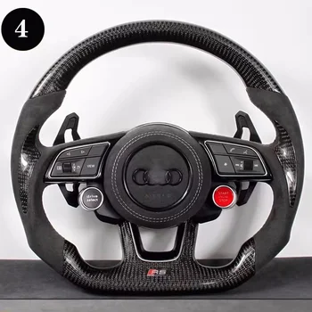 Chinese Made Premium Quality Customized Carbon Fiber Steering Wheel Auto Accessories Suitable For Audi Rs3 Rs4 Rs5 Rs6 Rs7 S5