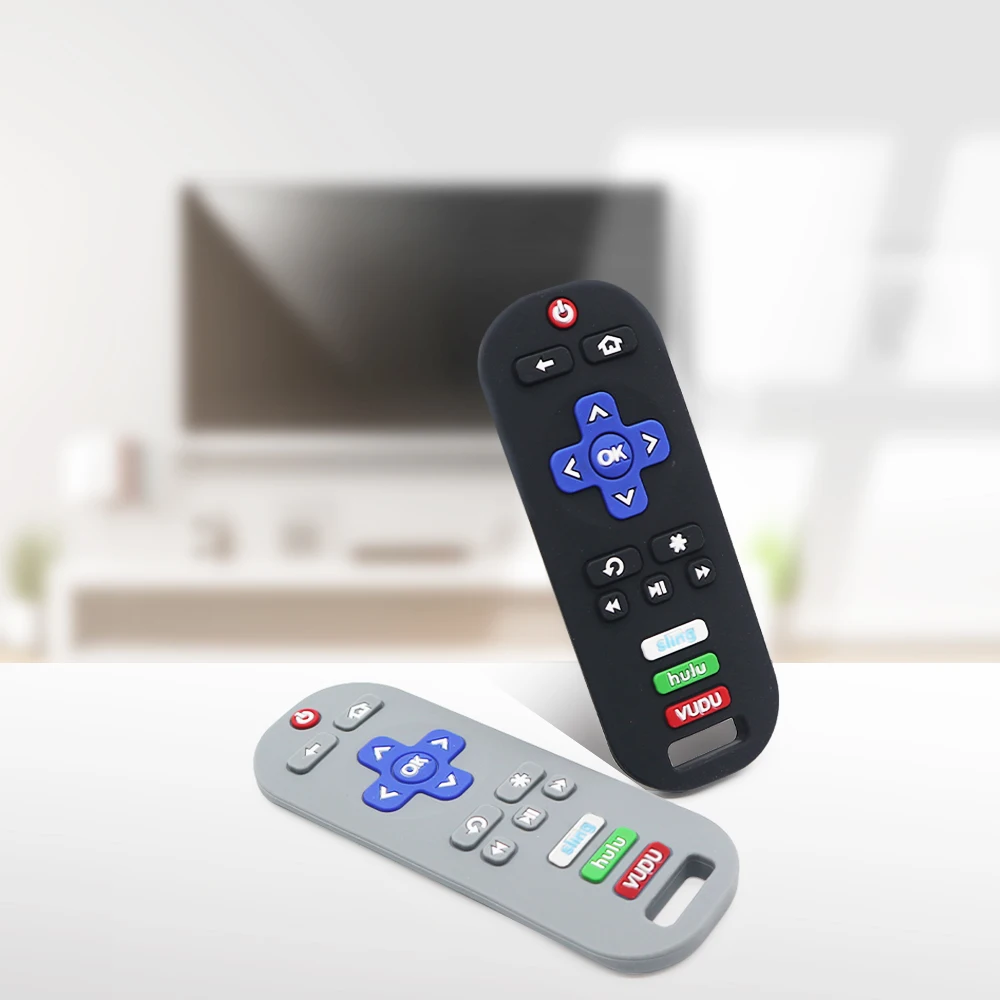 New Hot Wholesale Bpa Free Kids Sensory Tv Remote Control Teether