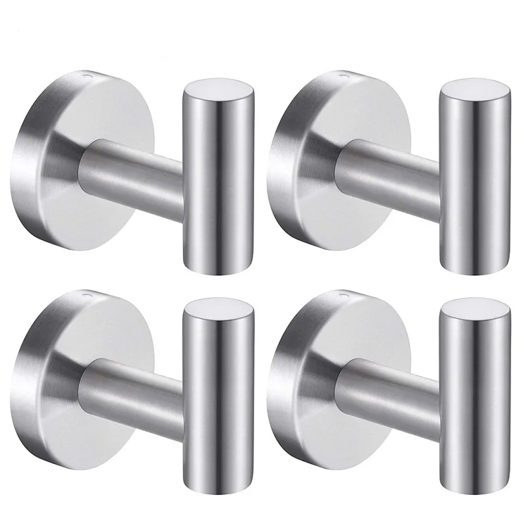 Good Quality Clothes Rack Wall Mounted Holder Towel Hook 304 Stainless Steel Self Adhesive Wall Hooks manufacture