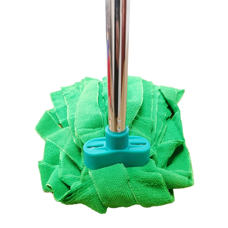 Новый изготовитель по индивидуальному заказу, 360 роторная головка для швабры из микрофибры, сменная и многоразовая очистка пола со стальным полюсом