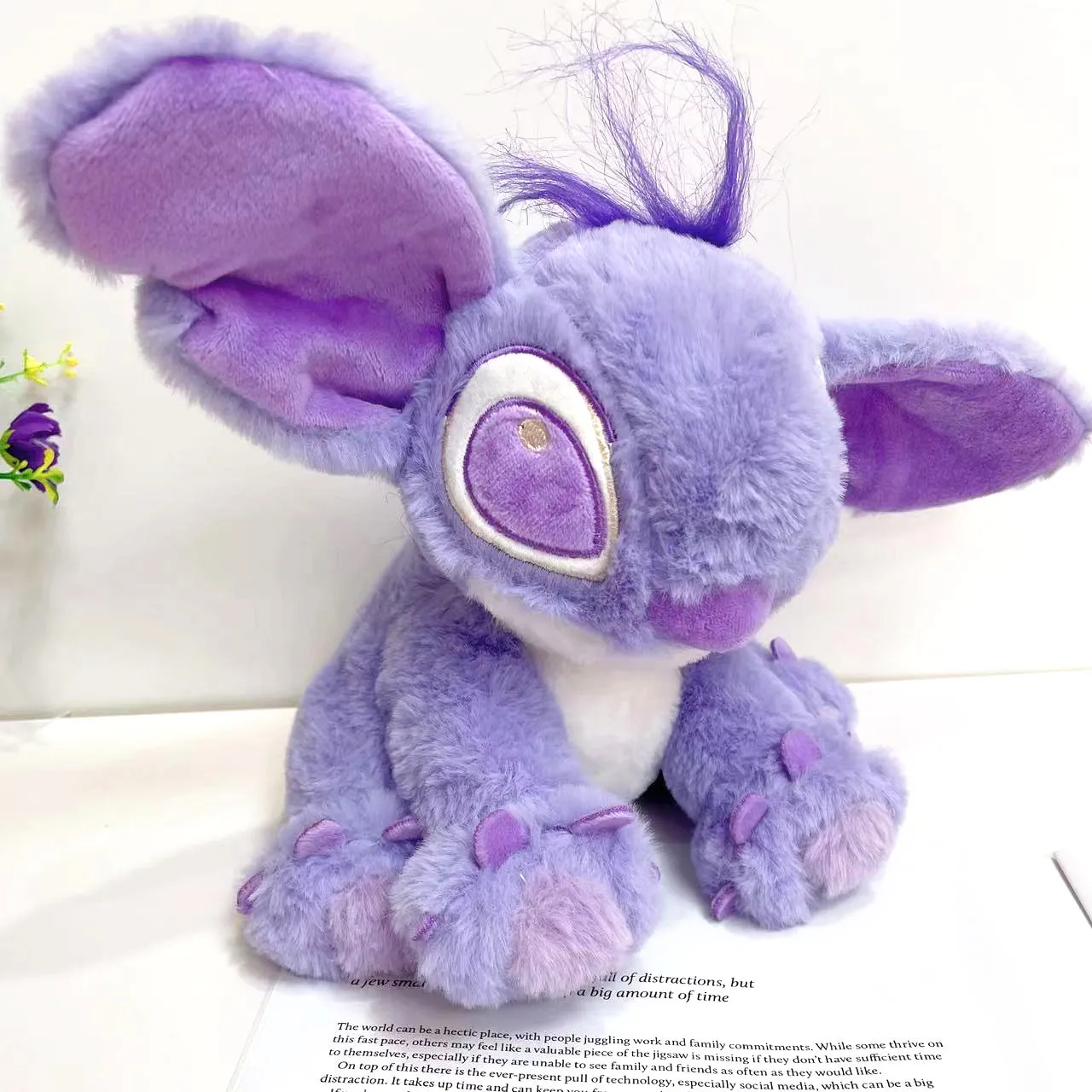 Disney Stitch Cute Soundmaking Doll Handmade Star Treasure Desktop Model  Decoration Water Gun Birthday Gift Toy Wholesale