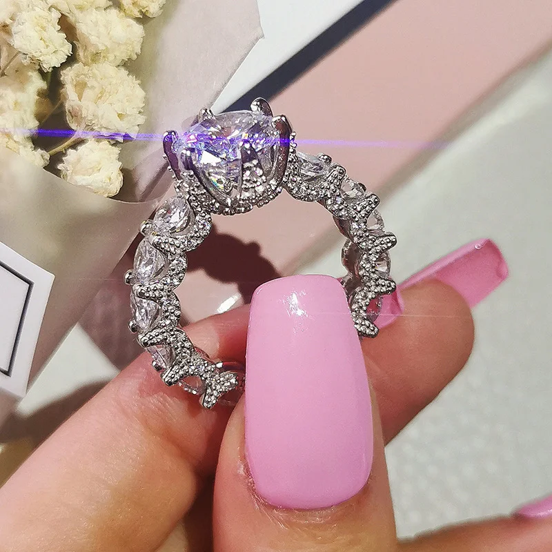 8Seasons Trendy Women Ring Princess Cut Bling Pink Rhinestone Ring  Engagement Ring Romantic Jewelry For Women Size 6-10 - Price history &  Review, AliExpress Seller - 8Seasons Wonderland Store