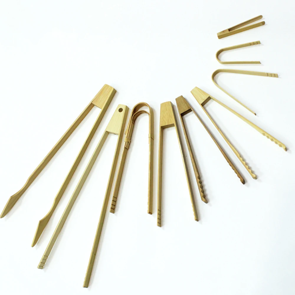 Made in Japan Tongs Natural Bamboo Kitchen Utensils Product 2024 Utensil Serving Wooden Bamboo Kitchenware Kitchen Mini Tong