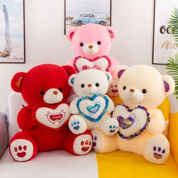Custom Led Glowing Valentine Stuffed Bears teddy bear plush toy plush toy teddy bear Big For Girl Gifts