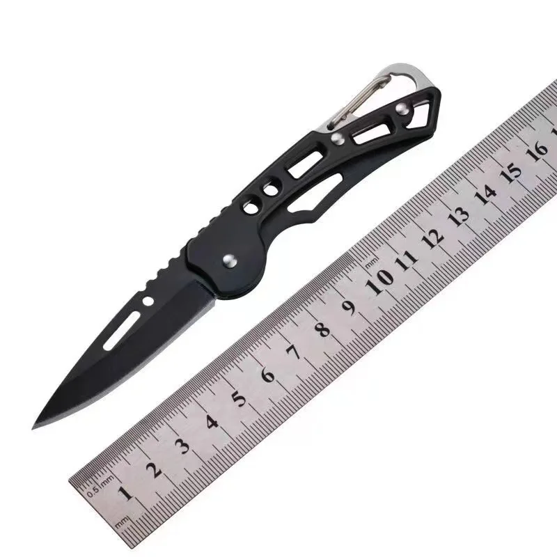 Hot Selling Outdoor EDC Camping Tactical Pocket Knife Promotion Survival Folding Knife with Climbing Carabiner Clips