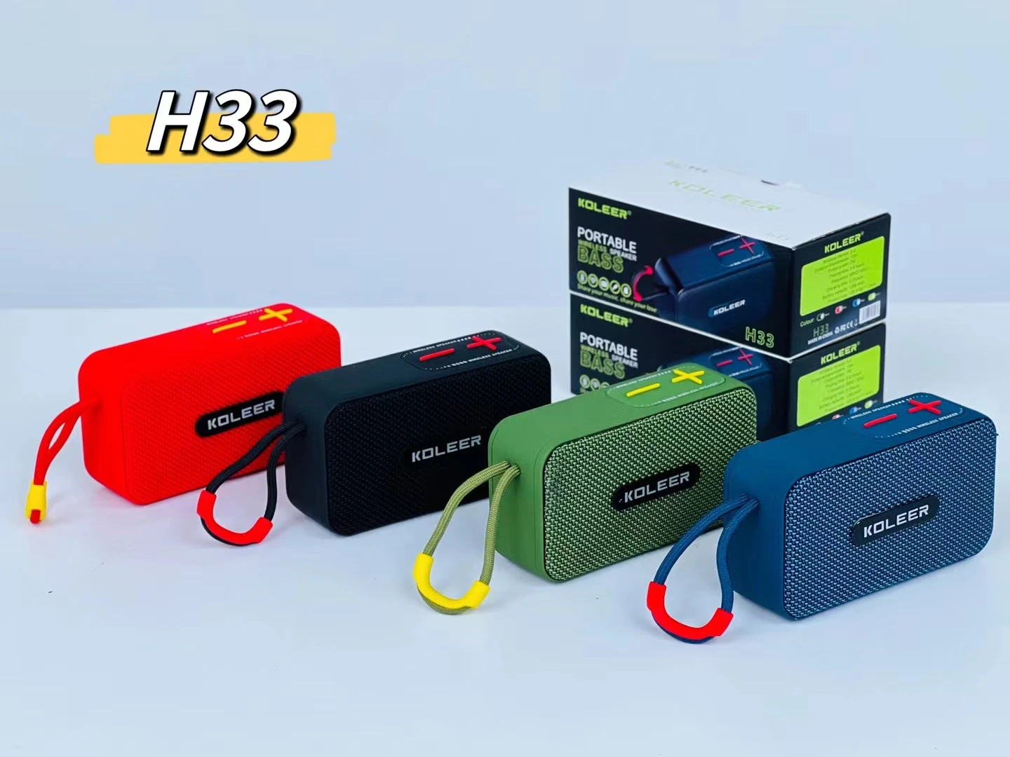 Wholesale KOLEER H33 Outdoor Portable Mini Speaker - Loud & Portable