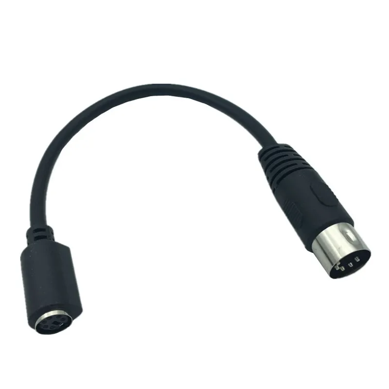 PS2 DIN 5Pin to MD 6Pin Female Cable Adapter Keyboard and Mouse Transmission Cable