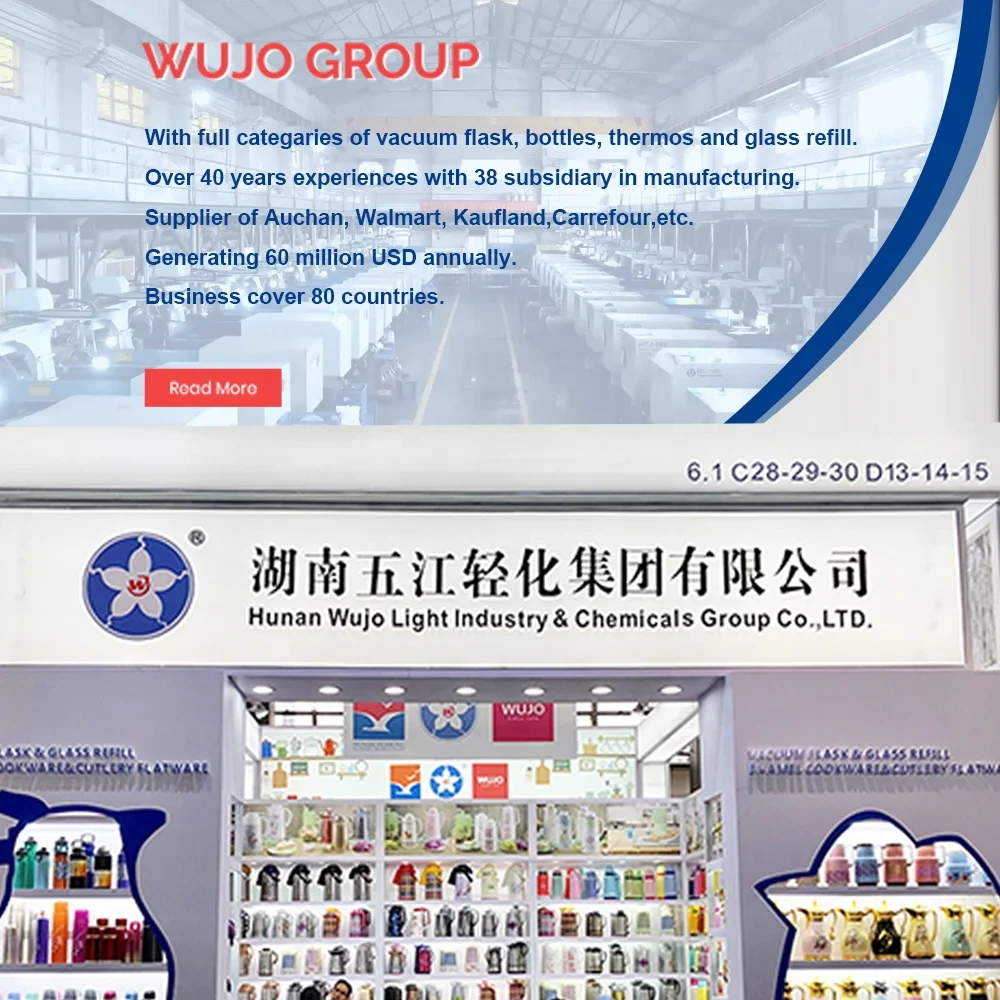 WUJO 1L NEW Design CHEAP Free Sample Coffee Pot Insulated Water Jug Thermal Plastic Arabic Vacuum Flask